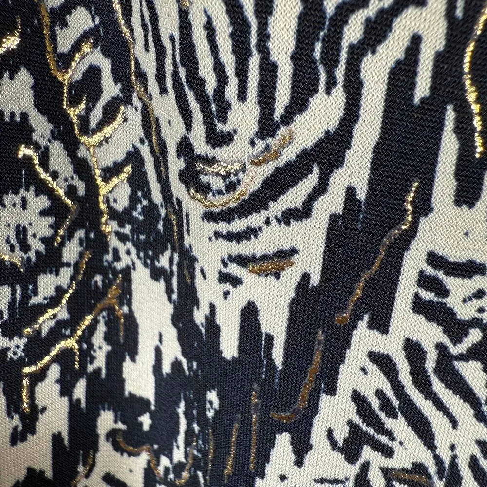 Iman Wide Leg Palazzo Boho Print Pants Stretch Jersey Knit Flowy Lounge | XS - Picture 5 of 7